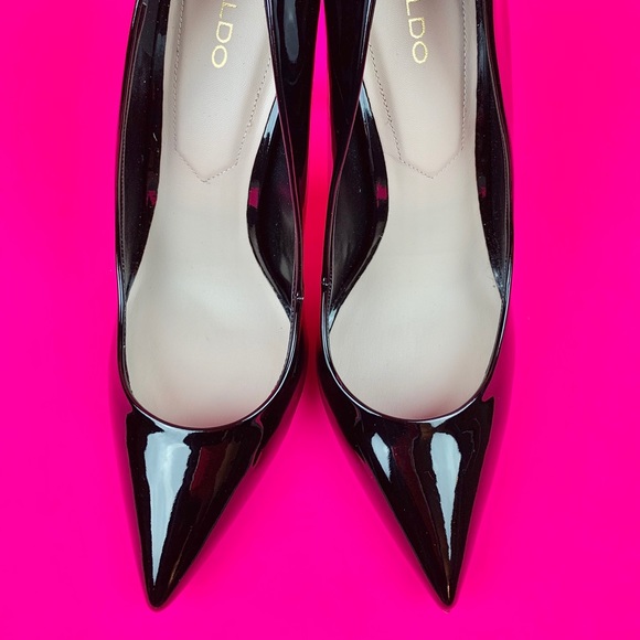 ALDO Black Patent Stiletto Heels - Picture 5 of 8